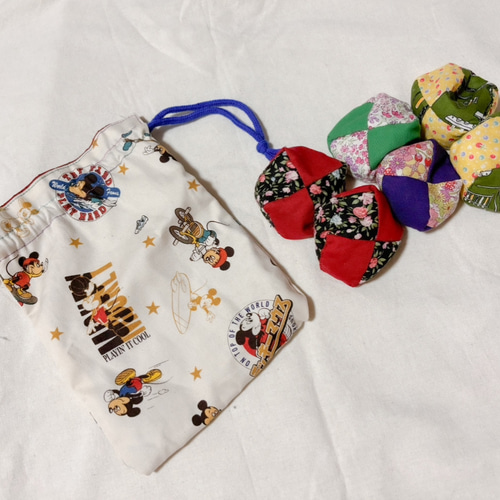 お手玉 ハンドメイド 手作り 巾着袋 お手玉セット キャラクター  