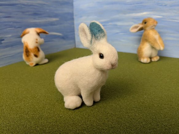 画像1.2 雪うさぎさん専用 雪うさぎ2つ 透過png：イラスト無料