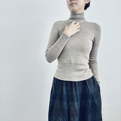 【秋冬★チェック柄スカート★ウール】Aライン│ツイードスカート│カジュアル│レトロ│通勤│厚み│B-50YYM 11枚目の画像