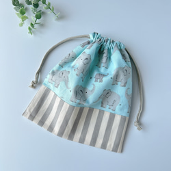 給食袋・コップ袋 20×18】ピンク・リバティ・アデラジャ星の巾着袋・縦