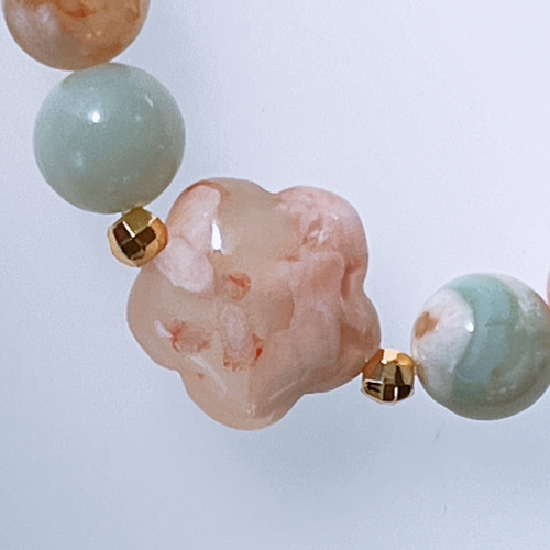 天然石 桜瑪瑙 ブレスレット 桜2025【桜瑪瑙】桜瑪瑙ブレスレット 天然石ブレスレット ブレスレット