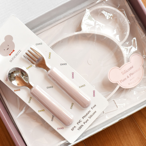 送料無料 キッズのおしゃれなカトラリーセット スプーン＆フォーク 4色