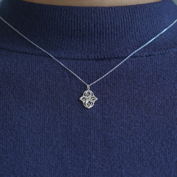 【12ヶ月誕生石】フィリグリーネックレス‐Arabesque‐《送料無料》天然石 クリスマス 6枚目の画像