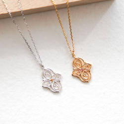 【12ヶ月誕生石】フィリグリーネックレス‐Arabesque‐《送料無料》天然石 クリスマス 10枚目の画像