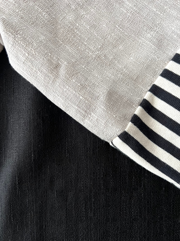 RATA❤️選擇你的長度❤️條紋袖連身裙❤️一件就很酷很可愛❤️非常適合畢業典禮和入學典禮❤️優雅的灰褐色 第17張的照片