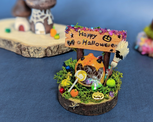 どんぐりのジャック・オ・ランタン ハロウィン にも ミニチュア