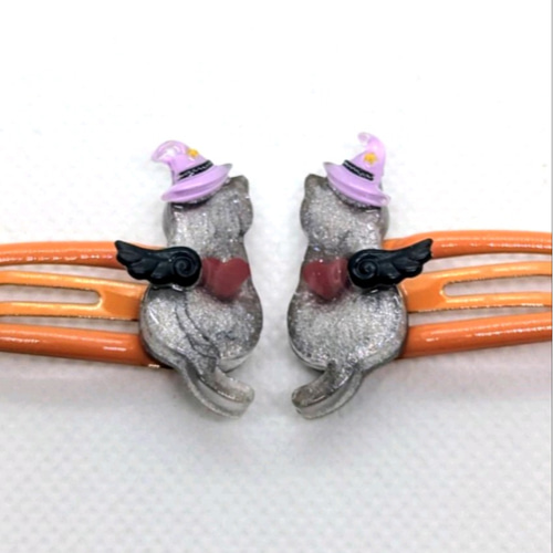 ねこちゃん☆パッチンピン二個セット☆