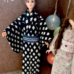 22cmサイズ 1/6ドール 袴のセット【turquoise blue】 おもちゃ