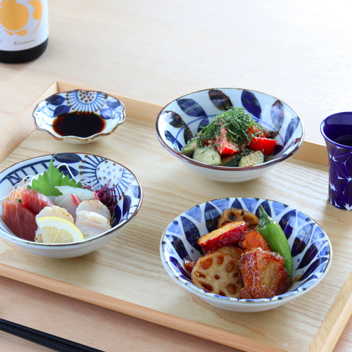 波佐見焼 ボウル】ボウルM ブルーフラワー お椀・ボウル・鉢 翔芳窯