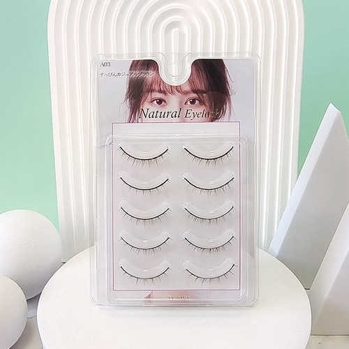 D-ONE つけまつげ ナチュラル 5ペア (A03 すっぴんカジュアルブラウン