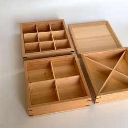 ＼早割開催中／ 重箱 3段 木製 白木 三段重 ナチュラル 小 お重 おせち お正月 お節料理 お弁当 年末年始 5枚目の画像