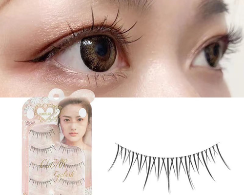 つけまつ毛 3D マツエク自然 長い 柔らかい 専用のり付き 軽量 2ペア zipangcom_zipang00027