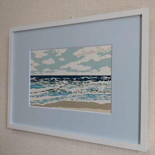 誰もいない海 版画 六部 通販 18273624｜Creema(クリーマ)