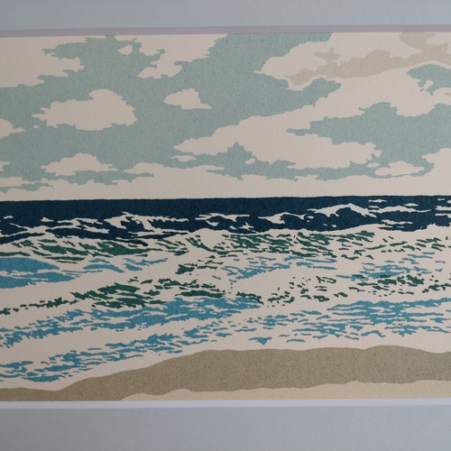 誰もいない海 版画 六部 通販 18273624｜Creema(クリーマ)