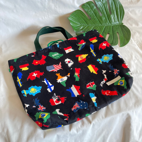 床につかない！！】入園入学レッスンバッグ手提げ絵本袋リバーシブル71