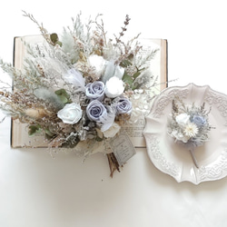 ドライフラワースワッグブーケ 33cm ブーケ champ de fleure 通販