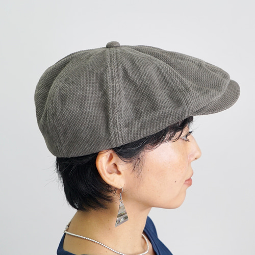 キャスケット/選べる5カラー/三河木綿 刺し子織 キャップ UZUiRO