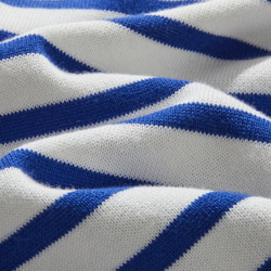 ★現貨★ 經典條紋針織長袖毛衣，配色協調，白色和藍色，240918-1 第19張的照片