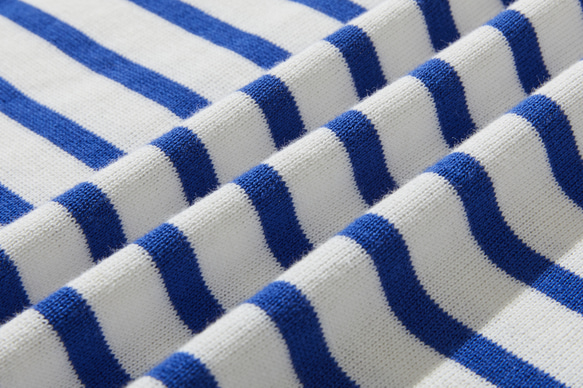 ★現貨★ 經典條紋針織長袖毛衣，配色協調，白色和藍色，240918-1 第18張的照片