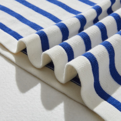 ★現貨★ 經典條紋針織長袖毛衣，配色協調，白色和藍色，240918-1 第17張的照片