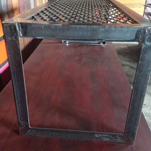 無塗装でアイアンなシューズラック♪ 300×900×300mm Π型 棚