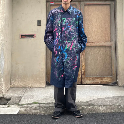 古着 ヴィンテージ vintage コート ステンカラーコート リメイク