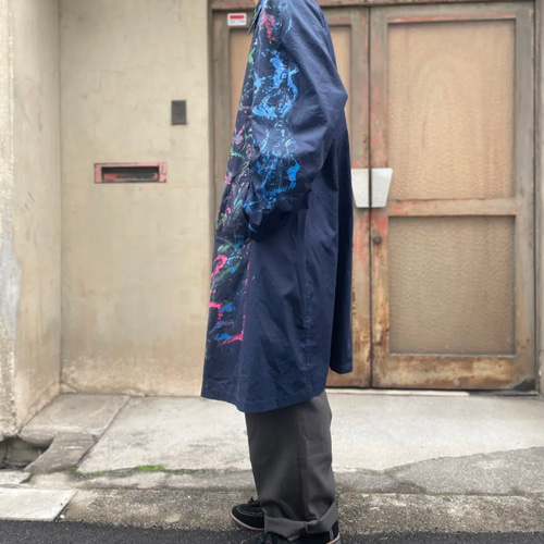 古着 ヴィンテージ vintage コート ステンカラーコート リメイク