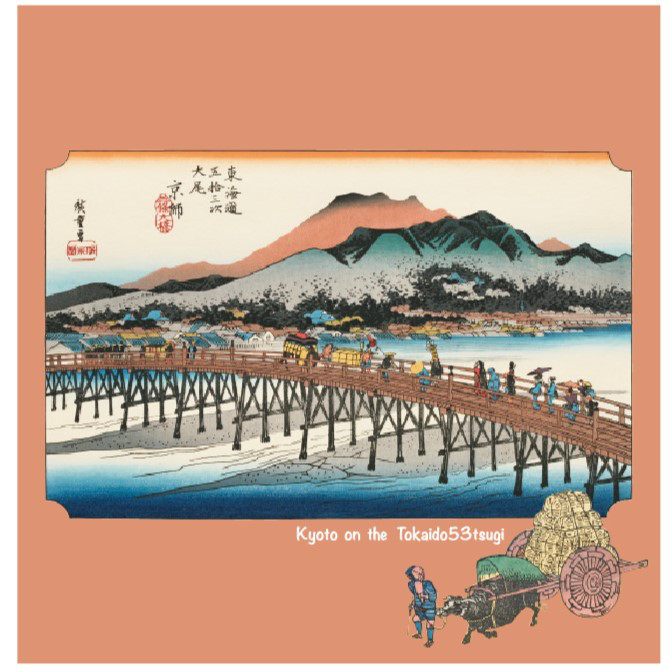 『歌川広重』　古布風呂敷　ハンドメイド 風呂敷 浮世絵 歌川広重 浅草雷門 むす美 日本製 新品 - メルカリ