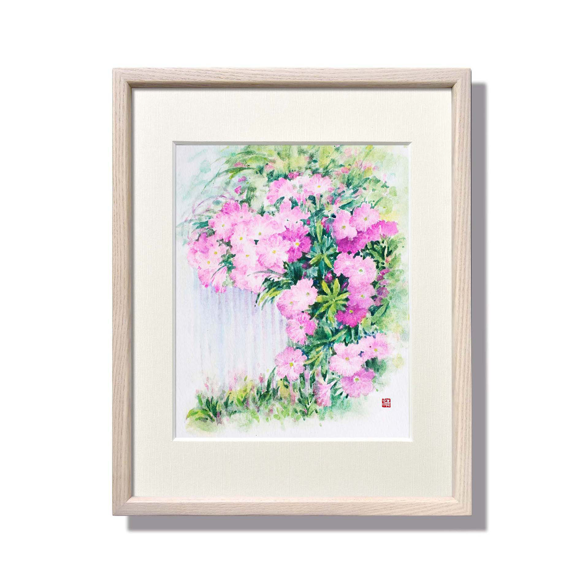水彩画 原画 華 原画 月華 Ⅰ 水彩画 | 幸せの水彩画 ヒーリングアート