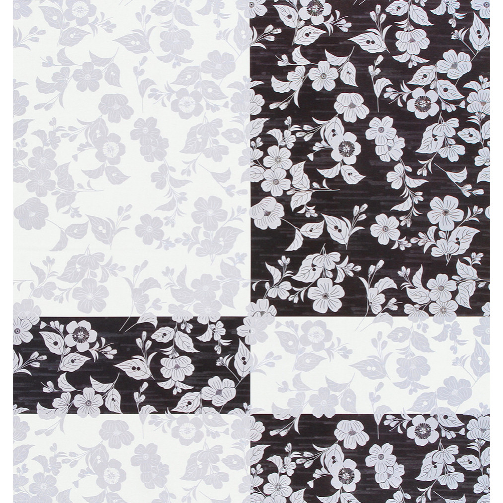 風呂敷　ふろしき　包み　ギフト　 林原美術館　段替桜花ちらし 黒　能装束　ポリエステル100％　日本製　88cm幅