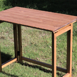 折りたたみテーブル 作業テーブル デスク アンティーク風 キャンプ