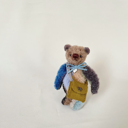 手のひらサイズのテディベア（オトナ色マルチ） ぬいぐるみ POLARIS