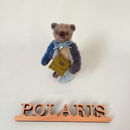手のひらサイズのテディベア（オトナ色マルチ） ぬいぐるみ POLARIS