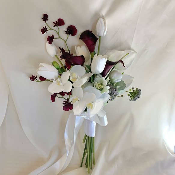 花　アートフラワー　ブーケ　オーニソガラム　チューリップ　プレゼント　造花 花 アートフラワー ブーケ オーニソガラム チューリップ プレゼント 造花