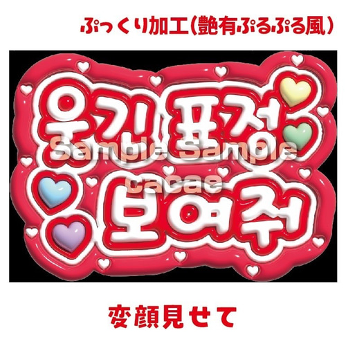 即購入可】A4サイズ 規定内 ぷっくり 変顔見せて ハングル 韓国語