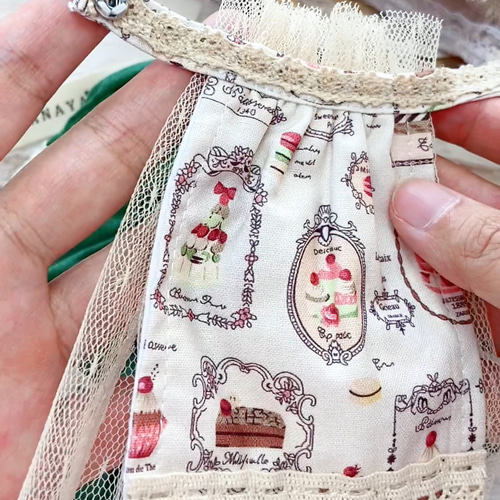JANAYA ハンドメイド ブライスblythe服 緑色森ガールワンピース