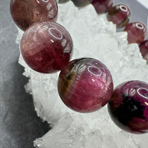 ウォーターメロントルマリン 13.5mm 大玉 ブレスレット 天然石