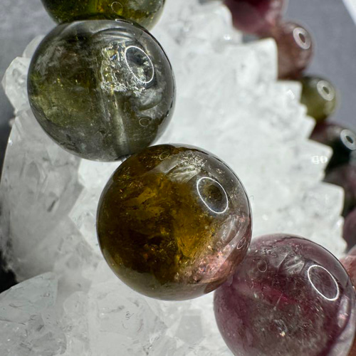 ウォーターメロントルマリン 13.5mm 大玉 ブレスレット 天然石