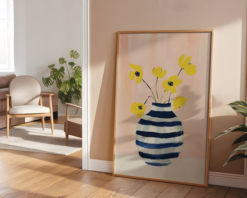 アイデアの花瓶、北欧のシンプルな現代アートのリビング アイデアの