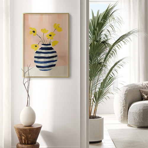 油絵　専用　黄色い花を差した花瓶 油絵 専用 黄色い花を差した花瓶 imgrc0080142660.jpg