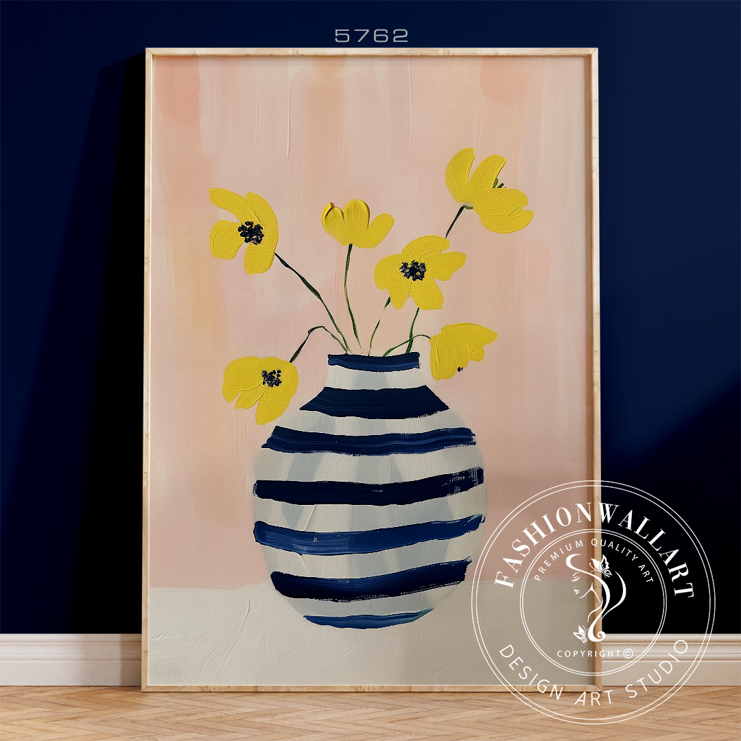 油絵　専用　黄色い花を差した花瓶 油絵 専用 黄色い花を差した花瓶 絵画 インテリア 贈答 記念品