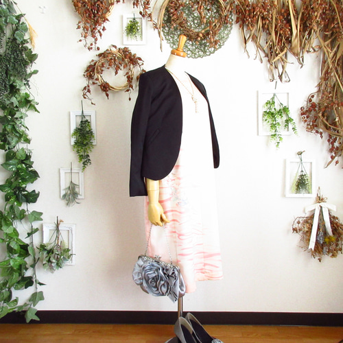 大きめサイズ】着物ドレス◎和蘭◎細見え縦長シルエット&オール  