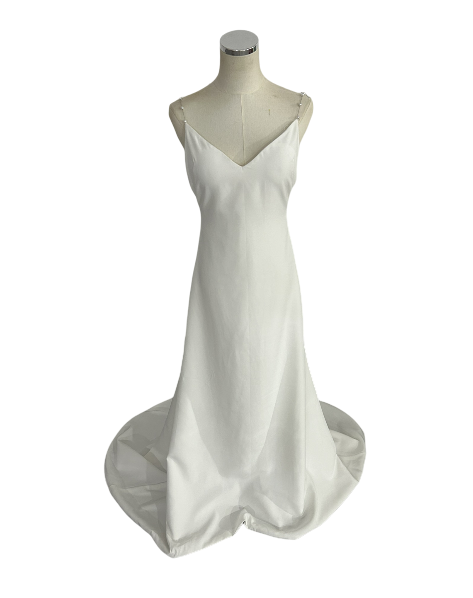 パーティードレス キャミソール ビーズ オフホワイト 色直し 前撮り 二次会