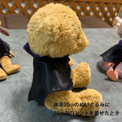 ハロウィン用マント2024☆ドラキュラ☆20cmくらいのペット