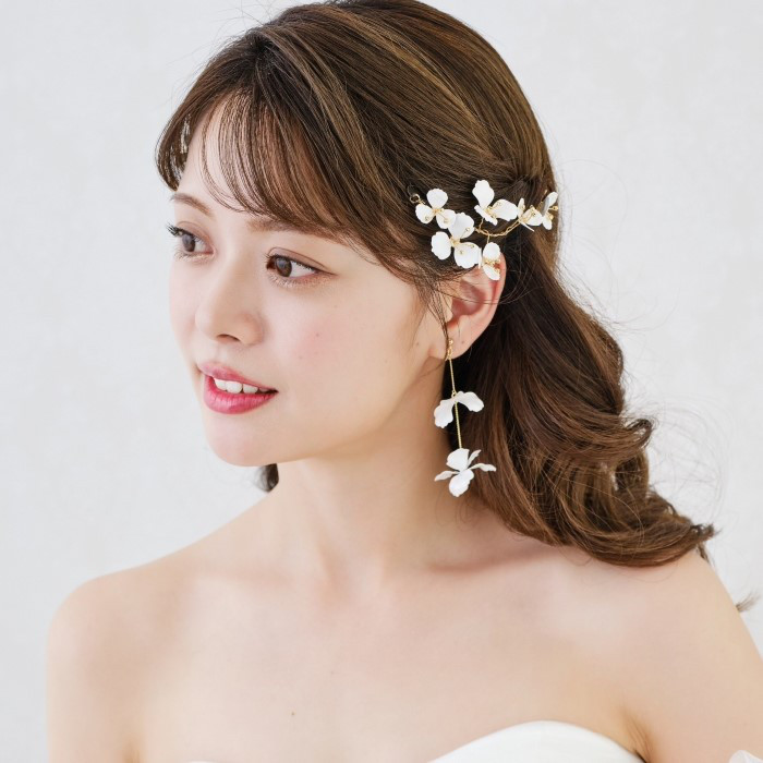 MA260　ヘッドドレス　ウェディング ゴールド　蝶々モチーフアレンジ　Uピン 結婚式　披露宴 お色直し