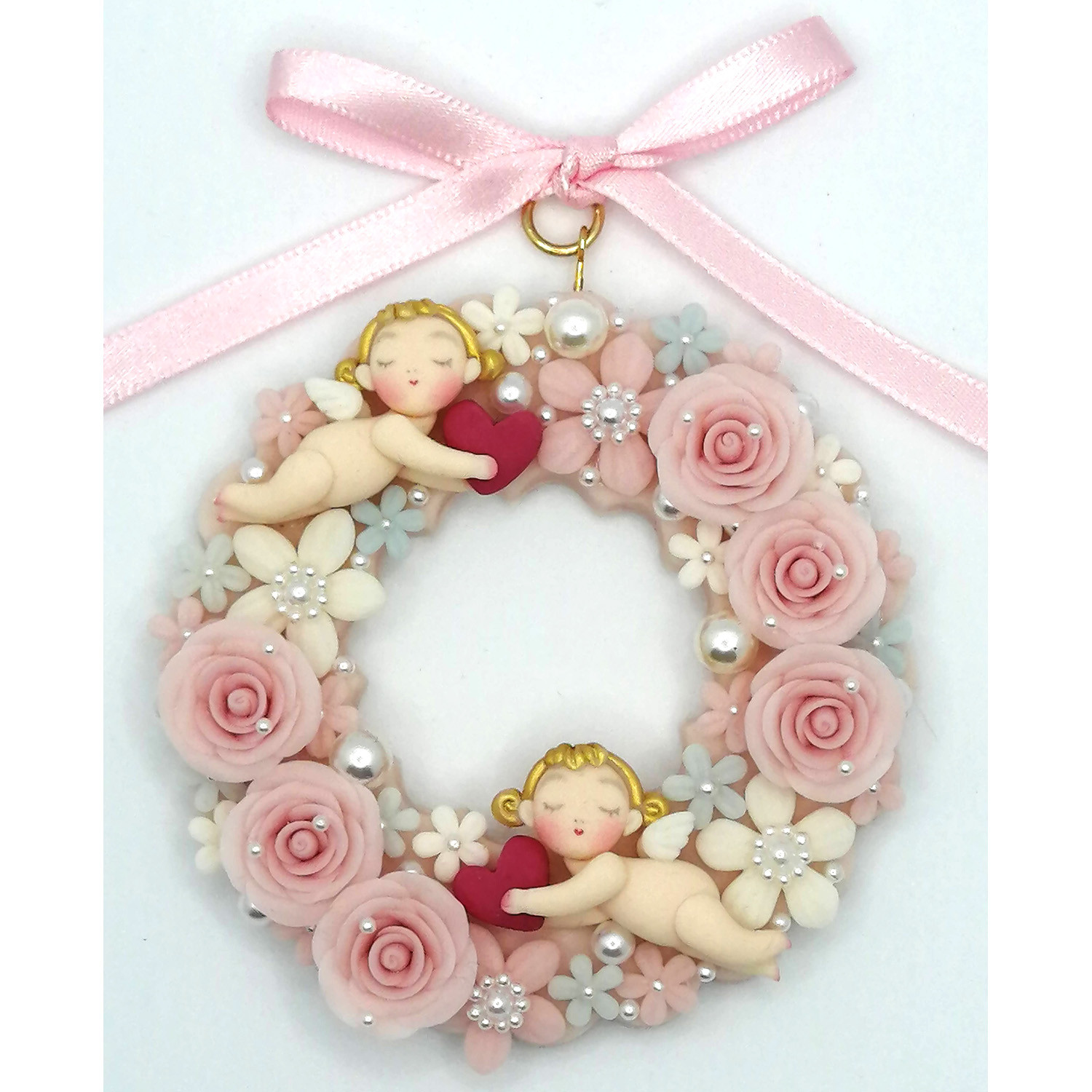 天使リース／夢見る花園（ピンク）