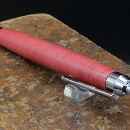 希少木 ピンクアイボリー 縮杢 特上・Pencil 0.5mm」木軸シャープ