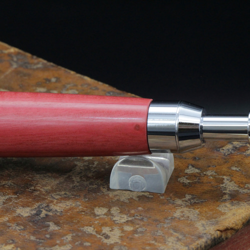 希少木 ピンクアイボリー 縮杢 特上・Pencil 0.5mm」木軸シャープ