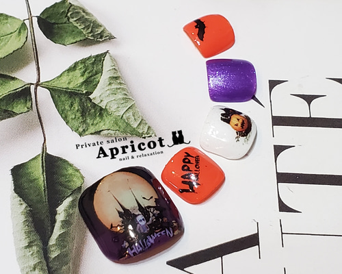 サイズオーダー無料♡036ネイルチップ♡匿名配送料込♡ハロウィンネイル サイズオーダー無料♡036ネイルチップ♡匿名配送料込