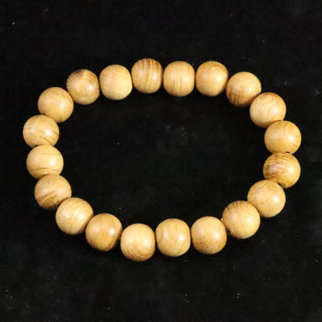 栗瘤  くりこぶ ウッドビーズ  11mmブレスレット き 10.4g #25118